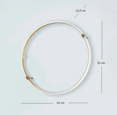 Plaf/applique tonda diam.520 30,7W gold-WW-distan.mm125 Athena illuminazione Lampade da parete